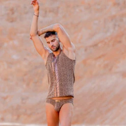 Debardeur Modus Vivendi King Cheetah 13131 -Men Attitude Boutique debardeur modus 13131 rosegold a