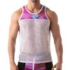 Débardeur Floral Mesh TOF PARIS TOF196P -Men Attitude Boutique debardeur tof tof196p rose m