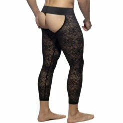 Pantalon Empty Bottom Addicted Flowery Lace AD1175 Noir -Men Attitude Boutique empty ad ad1175 noir 3