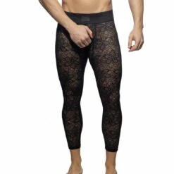 Pantalon Empty Bottom Addicted Flowery Lace AD1175 Noir