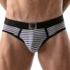 Slip Empty Bottom Stripes TOF PARIS TOF103N -Men Attitude Boutique emptyBottom tof TOF103N noir m
