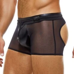 Boxer Emptybottom Modus Vivendi Latex 11221-1 -Men Attitude Boutique emptybottom modus 112211 noir 4