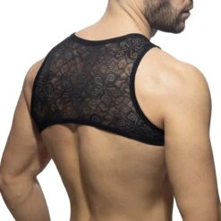 Harnais Addicted Flowery Lace AD1173 Noir 6 Harnais Addicted Flowery Lace AD1173 Noir -Men Attitude Boutique harnais ad ad1173 noir 3