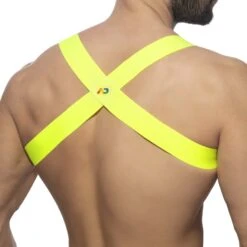 Harnais Addicted Neon Spider AD1184 Jaune -Men Attitude Boutique harnais ad1184 jaune 3