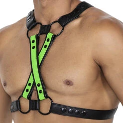 Harnais Cut4Men H4RNESS06 Vert -Men Attitude Boutique harnais ar0013 vert 3