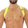 Harnais Fetish Elastic TOF PARIS H0018JF -Men Attitude Boutique harnais tof h0018jf jaune m