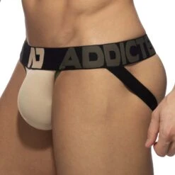 Jock Strap Addicted Naked FeelingAD1361 Rayé -Men Attitude Boutique jock ad ad1361 beige 4