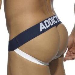 Jock Strap Addicted Sailor Stripes AD512 -Men Attitude Boutique jockstrap addicted AD512 bleu 3