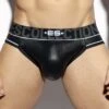 Jock Strap ES Collection Shiny Rib UN425 -Men Attitude Boutique jockstrap esco un425 noir m