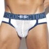 Jock Strap ES Collection Open Mesh UN376 -Men Attitude Boutique jockstrap escollection un376 blanc m