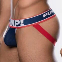 Jock Strap Pump! Big League 15028 -Men Attitude Boutique jockstrap pump 15028 bleu 4