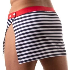 Jupe Iconic TOF PARIS TOF214BU -Men Attitude Boutique jupe tof tof214bu raye 3