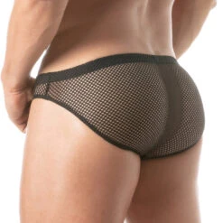 Mini Slip Circuit Résille TOF PARIS TOF400N Noir -Men Attitude Boutique minislip circuit tof400n black 1