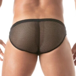 Mini Slip Circuit Résille TOF PARIS TOF400N Noir -Men Attitude Boutique minislip circuit tof400n black 2