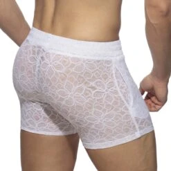 Short Addicted Flowery Lace AD1188 Blanc -Men Attitude Boutique short ad ad1188 blanc 3