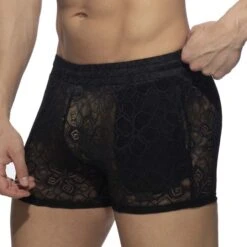 Short Addicted Flowery Lace AD1188 Noir -Men Attitude Boutique short ad ad1188 noir 4