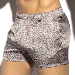 Short ES Collection Leopard Lounge UN451 -Men Attitude Boutique short esco un451 marron 4