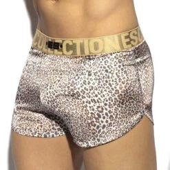 Short ES Collection Leopard Wild UN467 9 Short ES Collection Leopard Wild UN467 -Men Attitude Boutique short esco un467 marron 4