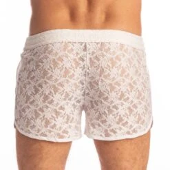 Short L Homme Invisible White Lotus HW130ARA Blanc 8 Short L Homme Invisible White Lotus HW130ARA Blanc -Men Attitude Boutique short hi hw130ara blanc 3