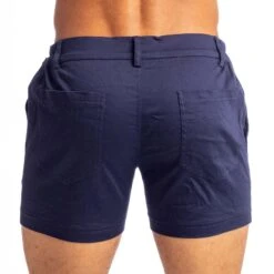 Short L Homme Invisible Tennis HW158TNS -Men Attitude Boutique short hi hw158tns bleu 3