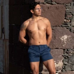 Short L Homme Invisible Tennis HW158TNS -Men Attitude Boutique short hi hw158tns bleu a