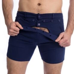 Short L Homme Invisible HW159MAT -Men Attitude Boutique short hi hw159mat bleu 4