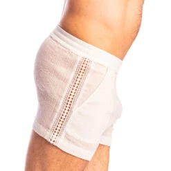 Short Lounge Criss-Coss L Homme Invisible Beynac HW130-BEY-002 Blanc -Men Attitude Boutique short lhomme invisible hw130 bey 002 white 1