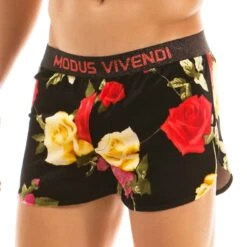 Short Modus Vivendi Floral 15961 -Men Attitude Boutique short modus 15961 noir 4