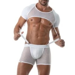 Short Circuit Mesh TOF PARIS TOF239B -Men Attitude Boutique short tof TOF239B blanc 5