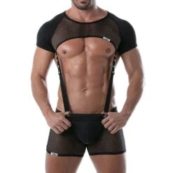 Short Circuit Mesh TOF PARIS TOF239N -Men Attitude Boutique short tof tof239n noir 5