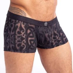 Shorty L Homme Invisible Devore Tattoo MY39DEV 9 Shorty L Homme Invisible Devore Tattoo MY39DEV -Men Attitude Boutique shorty hi my39dev noir 4