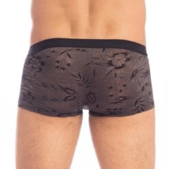 Shorty L Homme Invisible Fleur Noire MY39FLN -Men Attitude Boutique shorty hi my39fln noir 3