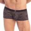 Shorty L Homme Invisible Fleur Noire MY39FLN -Men Attitude Boutique shorty hi my39fln noir m