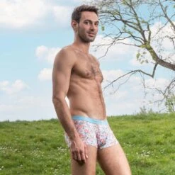 Shorty L Homme Invisible Lit De Fleurs MY39LDF -Men Attitude Boutique shorty hi my39ldf bleuciel a 1