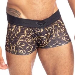 Shorty L Homme Invisible Oppulence DOro UW05ORO -Men Attitude Boutique shorty hi uw05oro noir 4
