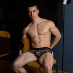 Shorty L Homme Invisible Oppulence DOro UW05ORO -Men Attitude Boutique shorty hi uw05oro noir a