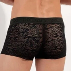 HOM Shorty Free Cut Lace Noir Noir -Men Attitude Boutique shorty hom 402888 black 2