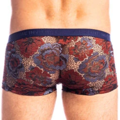 Shorty L Homme Invisible Reverie Florale MY39REV Chocolat -Men Attitude Boutique shorty rev lhomme invisible my39rev chocolat 1