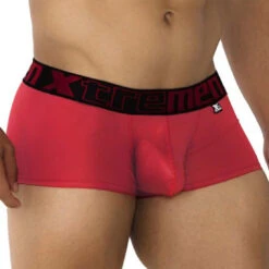 Shorty Xtremen Microfibre Couleur Cerise 91202 Rouge -Men Attitude Boutique shorty xtremen 91202 red 2