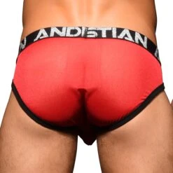 Slip Andrew Christian Scarlet Sheer 91906 -Men Attitude Boutique slip ac 91906 rouge 3