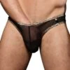Slip Andrew Christian Sheer Leopard 92556 -Men Attitude Boutique slip ac 92556 noir m