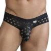 Slip Candyman Polka Mesh 99855 Noir -Men Attitude Boutique slip candy 99855 noir m
