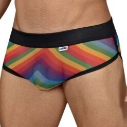 Slip Candyman Rainbow Pride 99450 7 Slip Candyman Rainbow Pride 99450 -Men Attitude Boutique slip candyman 99450 cmod 4