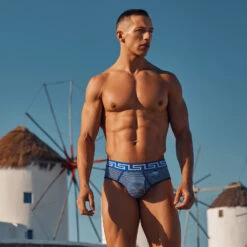 Slip Modus Vivendi Hellenic 01216 -Men Attitude Boutique slip modus 01216 bleu a