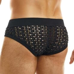 Slip Modus Vivendi Hole 02313 -Men Attitude Boutique slip modus 02313 noir 3