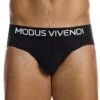 Slip Lacquer Modus Vivendi 085131 Noir -Men Attitude Boutique slip modus 085131 noir m