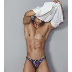 Slip Xtremen Disco Zebra 91145 -Men Attitude Boutique slip xtremen 91145 noir a