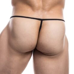 String Cut4Men Black Leatherette C4M02 -Men Attitude Boutique string c4m c4m02 nc 3