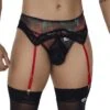 String Candyman Garter 99688 -Men Attitude Boutique string candy 99688 noir m