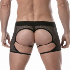 String Chaps Circuit Résille TOF PARIS TOF399N Noir -Men Attitude Boutique string chaps circuit tof399n black 2
